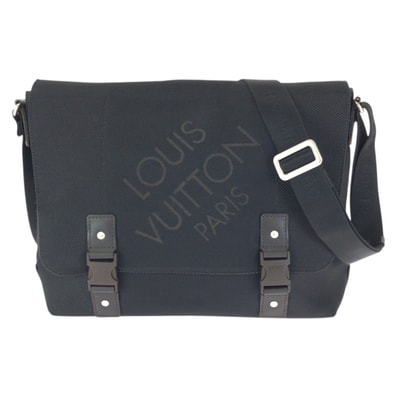 美品 LOUIS VUITTON ルイヴィトン ダミエ ジュアン ルー ブラック ダークブラウン シルバー金具 キャンバス ショルダーバッグ メッセンジャーバッグ 601531 【中古】