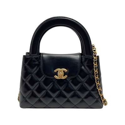 CHANEL シャネル マトラッセ ショッピング チェーンバッグ AS4416 ブラック ココマーク カーフスキン