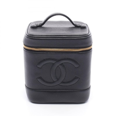 シャネル CHANEL ココマーク ハンドバッグ バッグ キャビアスキン(グレインドカーフ) レディース ブラック系 A01998 【中古】