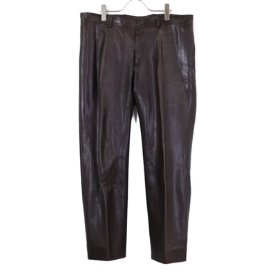 エルメス 【国内正規】カーフ レザーパンツ 46