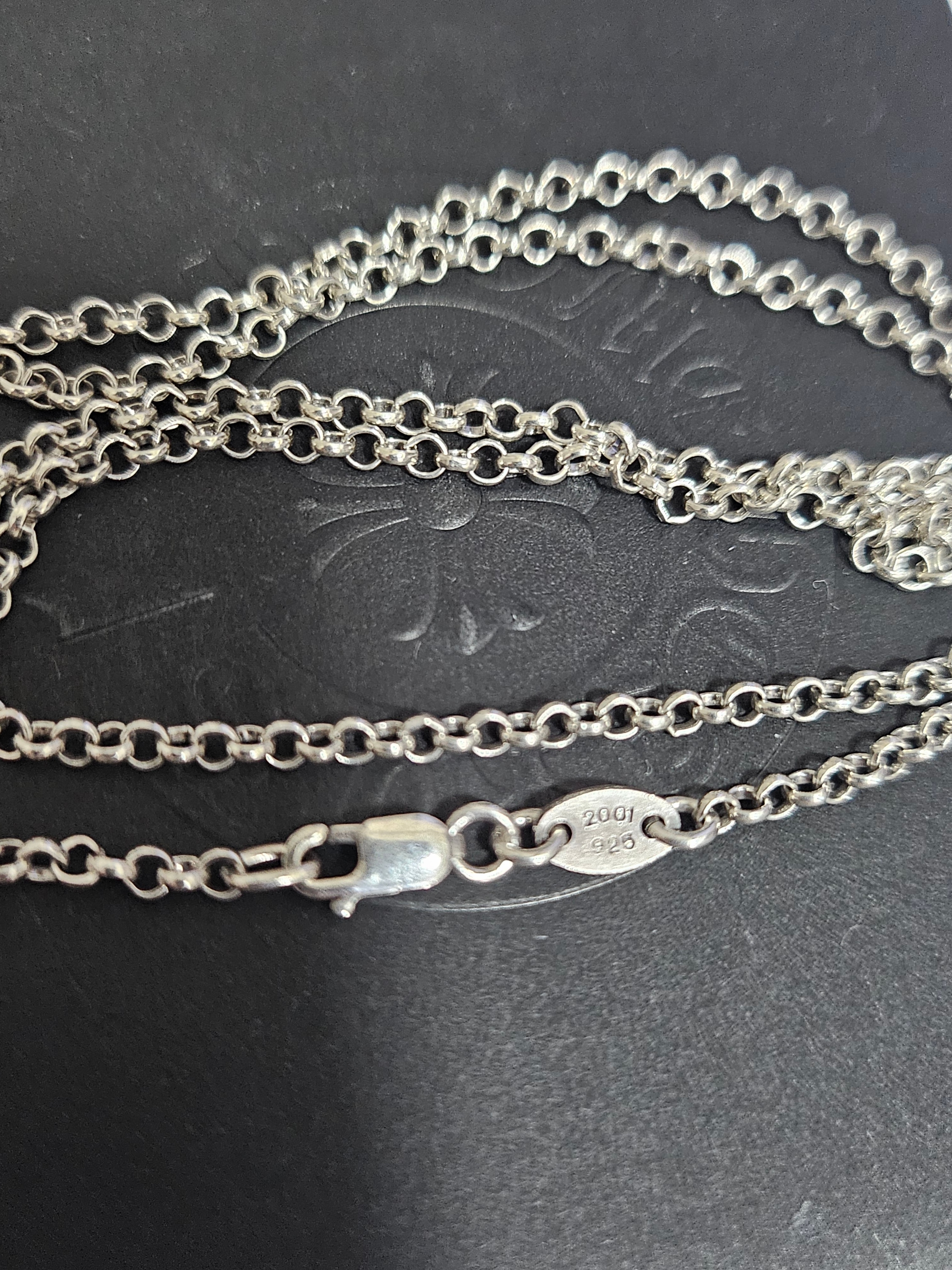 クロムハーツ ロールチェーン ネックレス "シルバー"