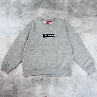 Supreme Box Logo Crewneck "Heather Grey" (22FW)