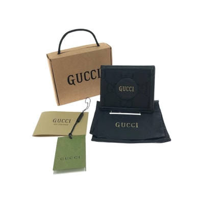 GUCCI グッチ メンズ 二つ折り財布 コンパクトウォレット オフ ザ グリッド 625574 ブラック