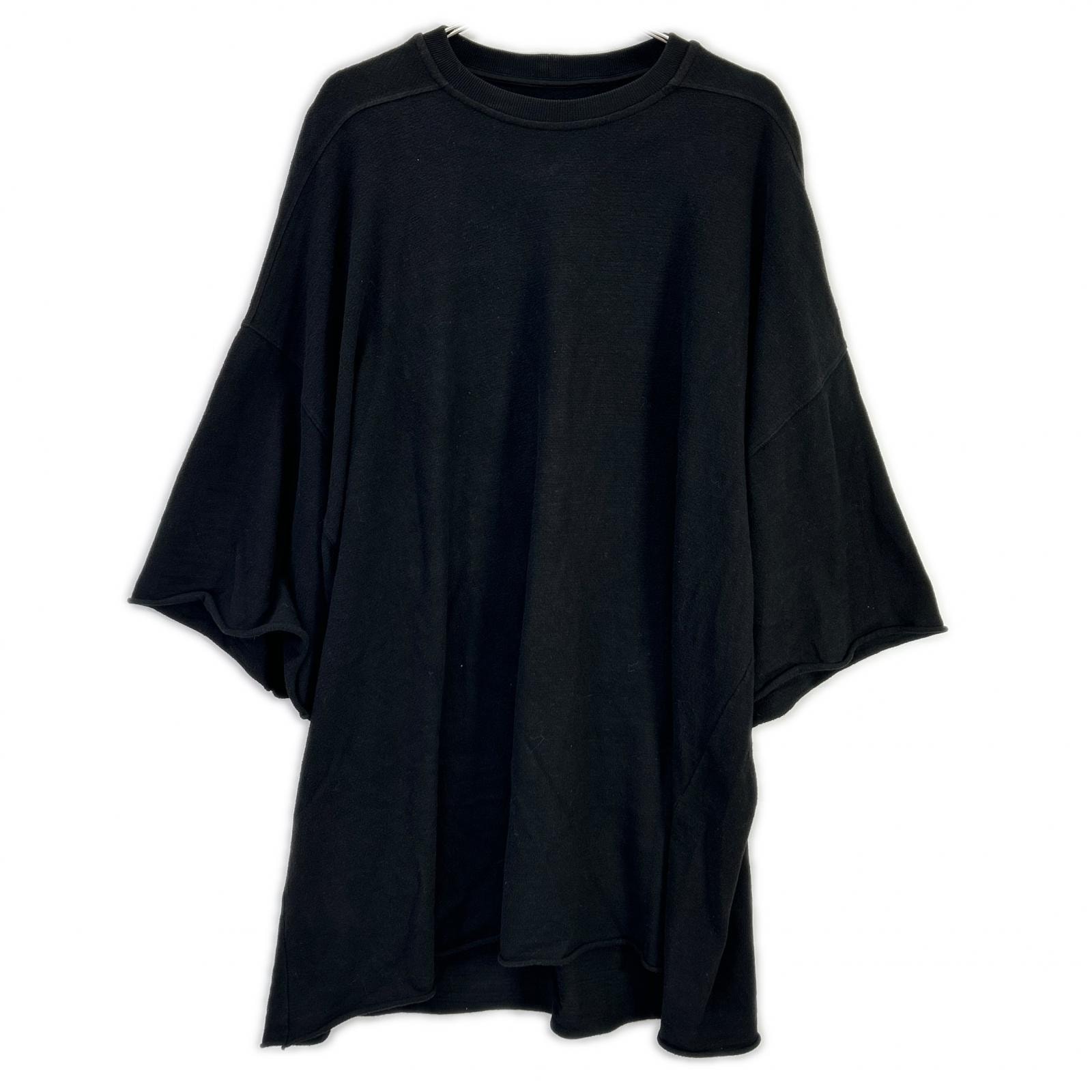 リックオウエンス RR02C7283-BGW 23AW ブラック Oversize Tommy Tee ONE