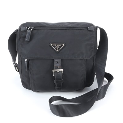 ■美品 プラダ テスート ナイロントライアングルロゴショルダーバッグ