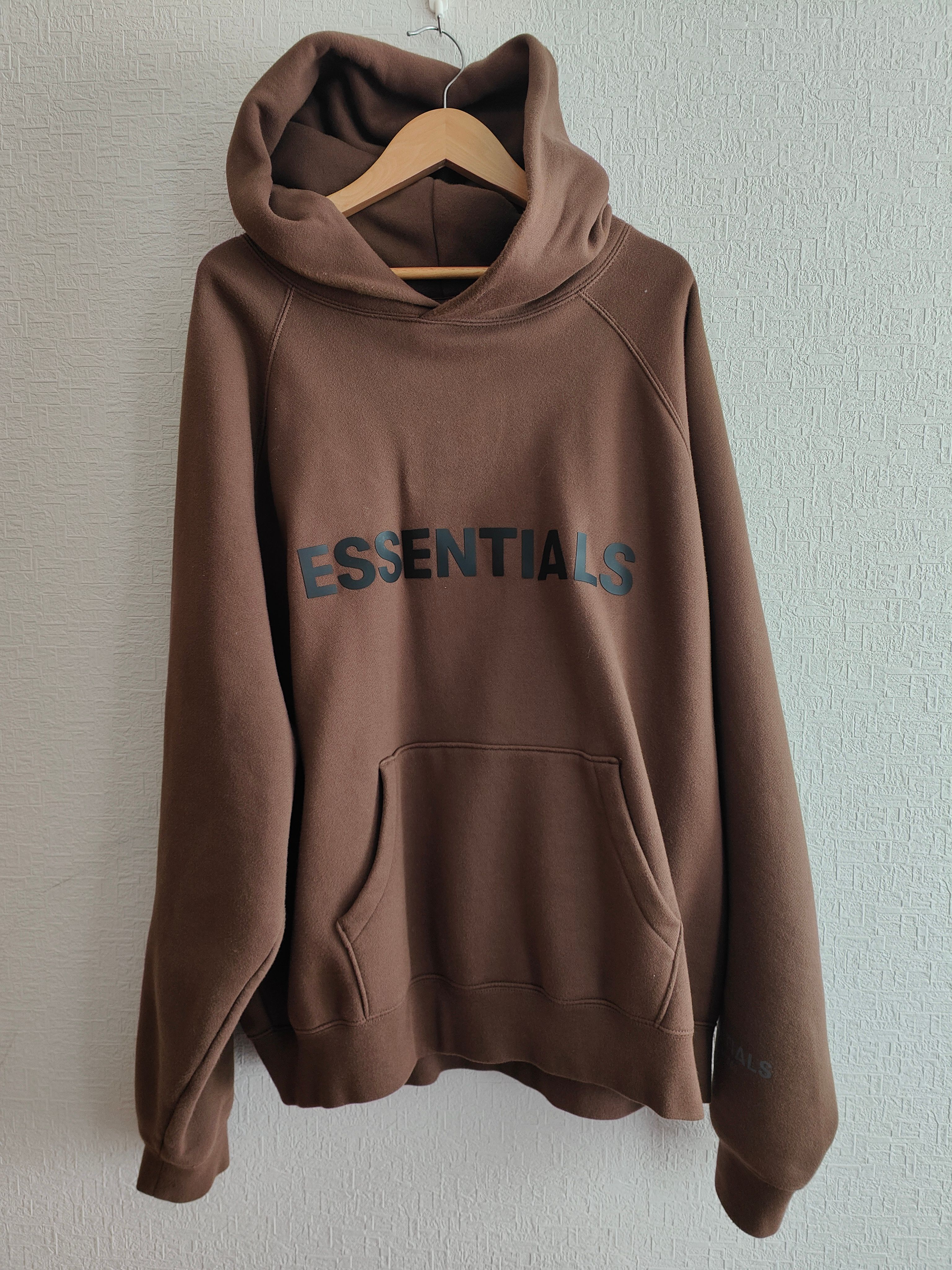 FEAR OF GOD ESSENTIALS / SSENSE 3D Silicon Applique Pullover Hoodie "Rain Drum"