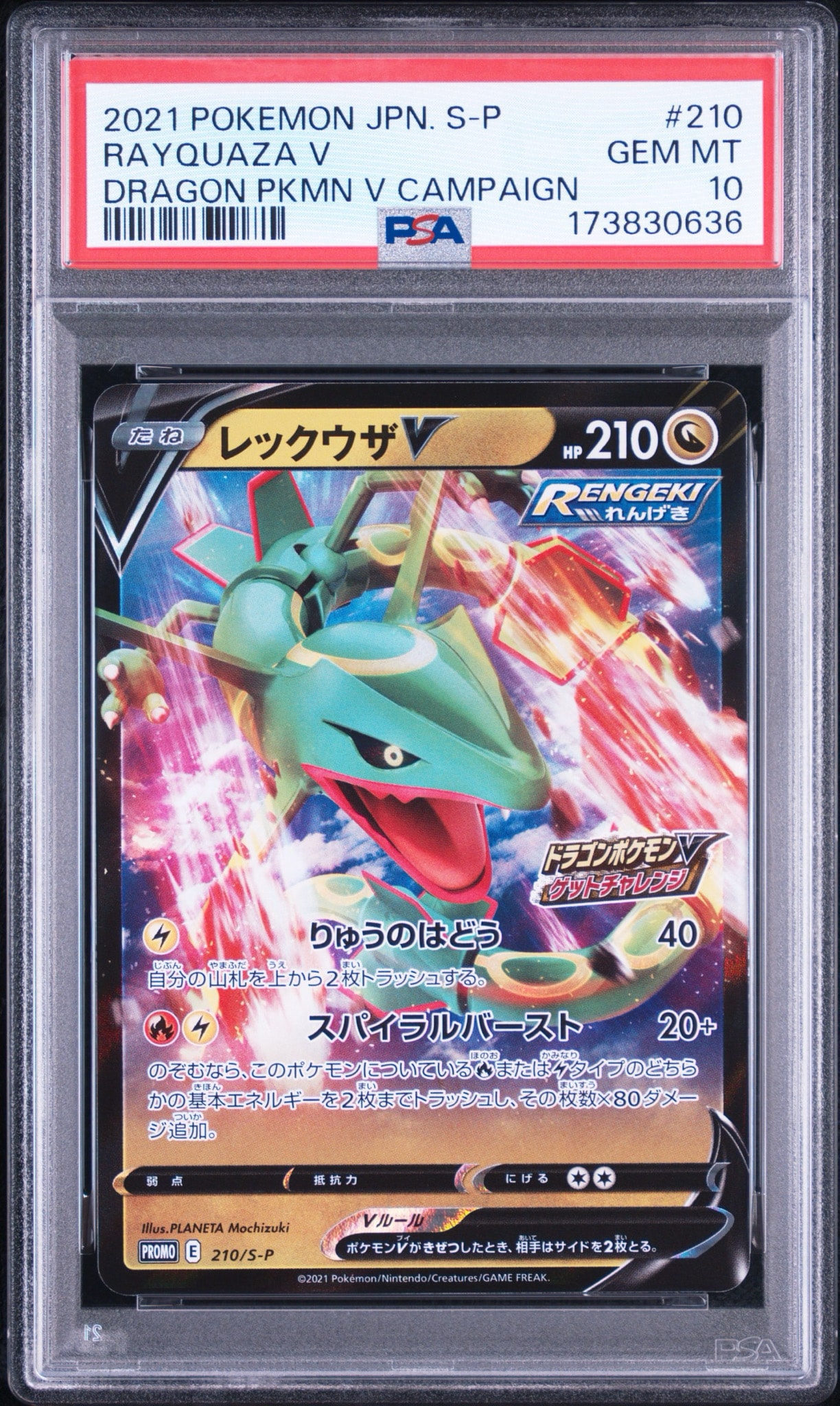 Rayquaza V : PROMO P [S-P 210](S-P Promotional cards)
