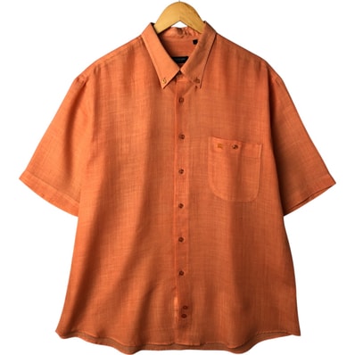 古着 バーバリー Burberry's BURBERRY LONDON 半袖 ボタンダウンシャツ メンズXL相当/eaa560469