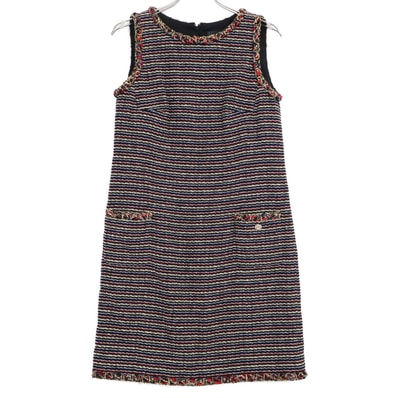 シャネル 【美品/国内正規】P40227V28905 ツイード ノースリーブ 42