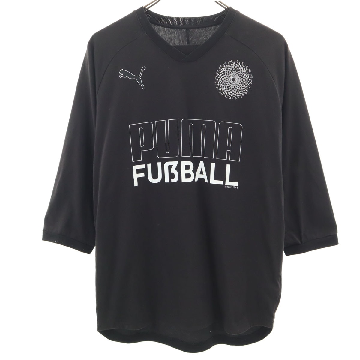 PUMA プーマ 7分袖 FUSSBALL Tシャツ M ブラック