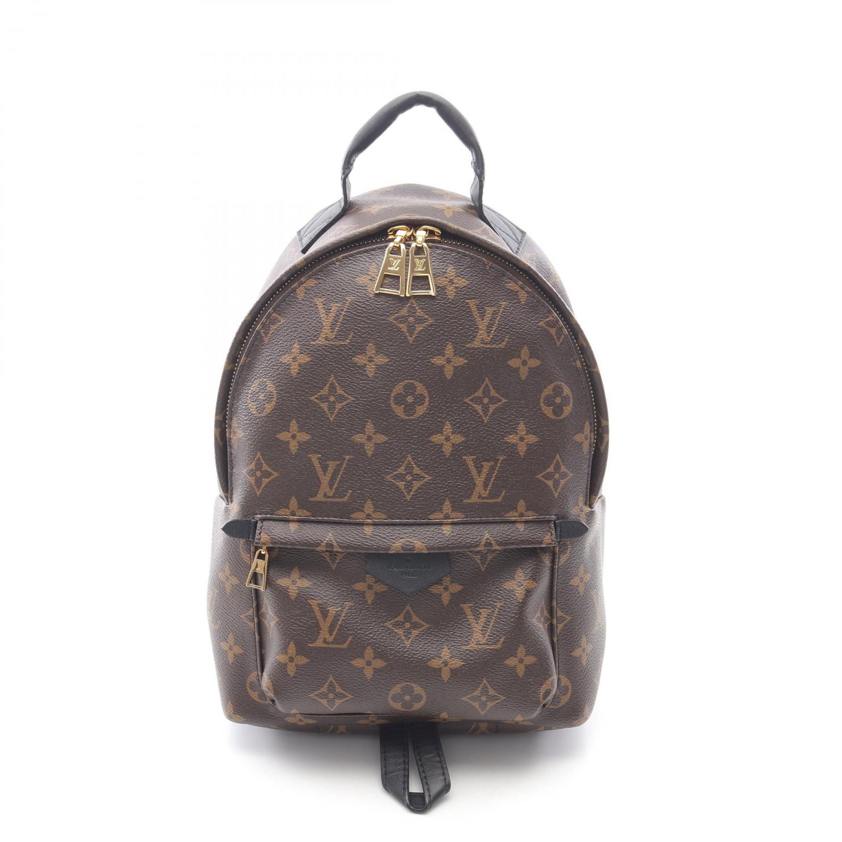 ルイ・ヴィトン LOUIS VUITTON パームスプリングスPM リュックサック バックパック バッグ PVCコーティングキャンバス レザー モノグラム レディース ブラウン系 / ブラック系 M41560 【中古】