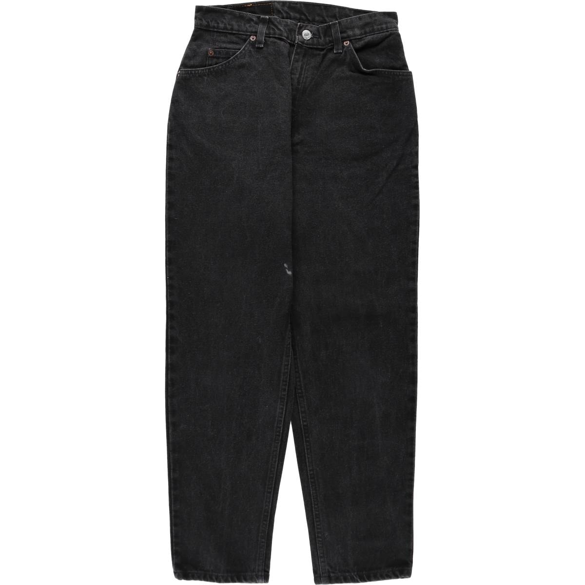 古着 90年代 リーバイス Levi's 15951-4159 RELAXED FIT TAPERED LEG オレンジタブ ブラックデニム テーパードデニムパンツ レディースL(w28)相当 ヴィンテージ/eaa618928