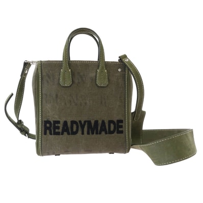 READY MADE レディメイド バッグ 25AW RE-CO-KH-00-00-155 PEGGY BAG NANO ロゴ刺繍 ペギーバッグ ナノ ショルダーバッグ トートバッグ カーキ系【中古】