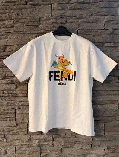Pokemon x Fragment x FENDI Men's Dragonite T-shirt "White"