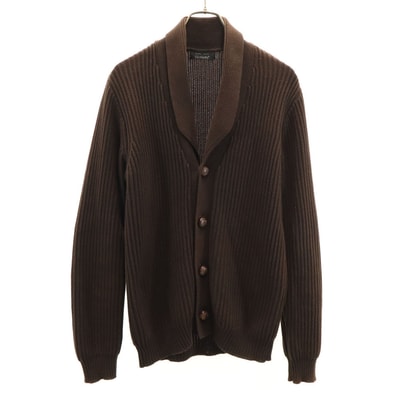 ZARA MAN ザラマン 長袖 ショールカラー ニットカーディガン M ブラウン
