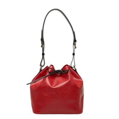 ルイ ヴィトン エピ プチ ノエ バイカラー ショルダーバッグ M44172 レッド ブラック レザー レディース LOUIS VUITTON 【中古】