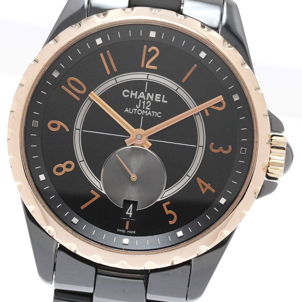 ☆良品 シャネル J12 黒セラミック H3838 ボーイズ 【中古】