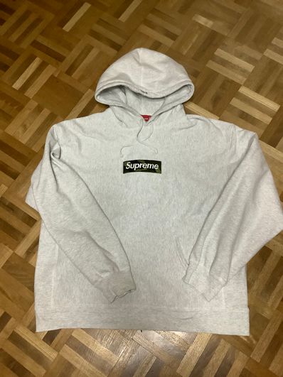 Supreme Box Logo Hooded Sweatshirt "Ash Grey" (23FW)