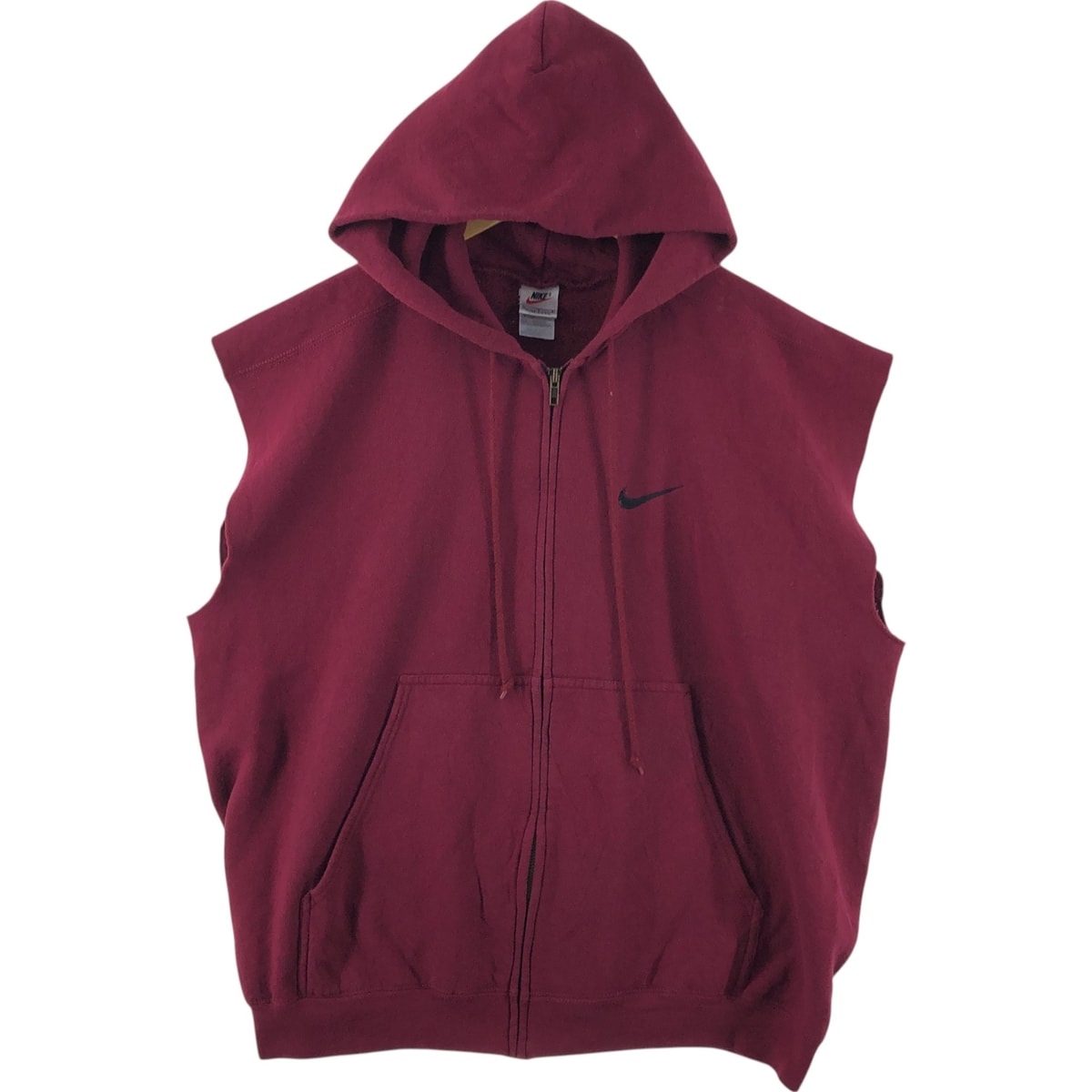 古着 90年代 ナイキ NIKE カットオフ パーカーベスト USA製 メンズL相当 ヴィンテージ/eaa554801