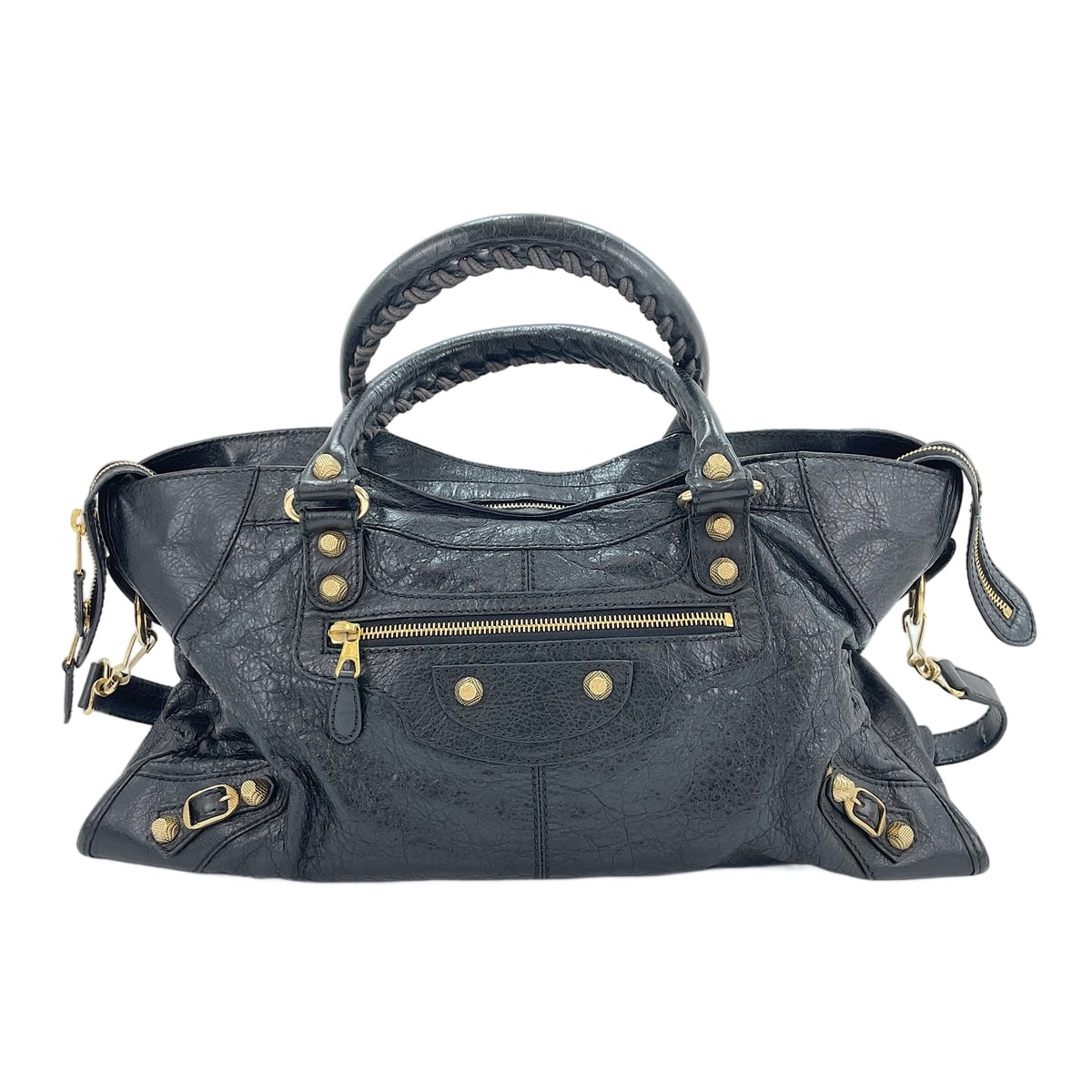 バレンシアガ BALENCIAGA レザー 2WAYジャイアントパートタイム ハンドバッグ【中古】