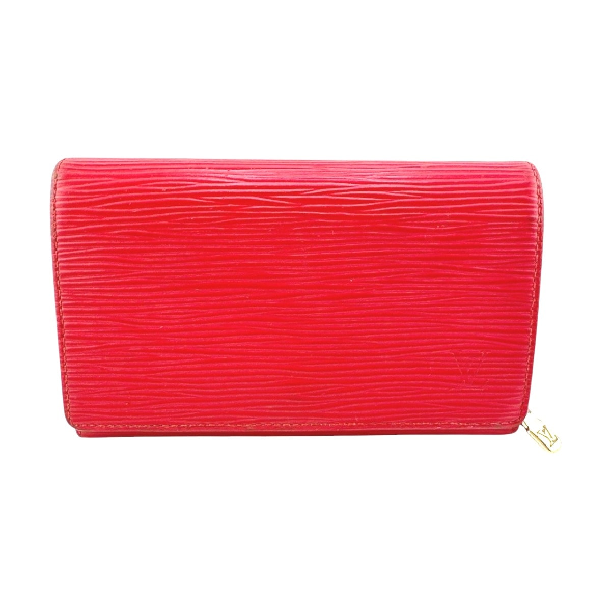ルイヴィトン LOUIS VUITTON ポルトモネビエトレゾール M63507 エピ 二つ折り財布