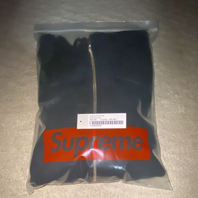 Supreme Hooded Zip Up Thermal "Black"