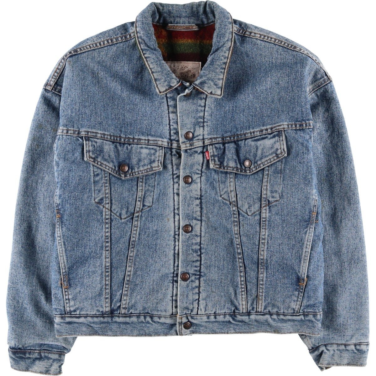 古着 90年代 リーバイス Levi's 70617-4891 デニムジャケット Gジャン USA製 メンズM相当 ヴィンテージ/eaa604597