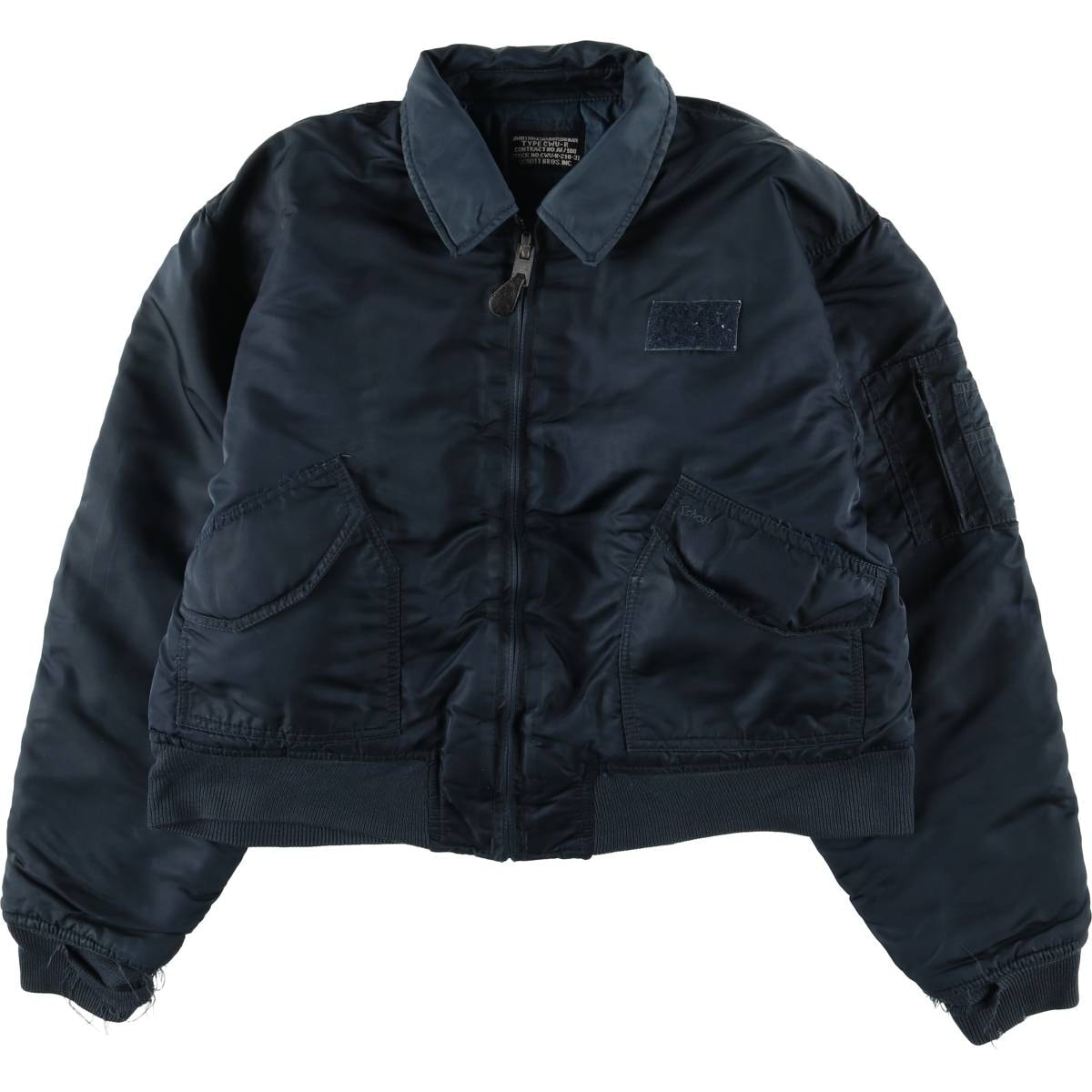 古着 民間品 ショット SCHOTT CWU-Rタイプ 中綿入り ミリタリー フライトジャケット メンズXL相当/evb032458