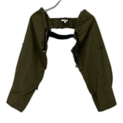 アンスリード 522051000301-01 カーキ ナイロン×コットン ギャザースリーブバンド アームカバー/トップス F