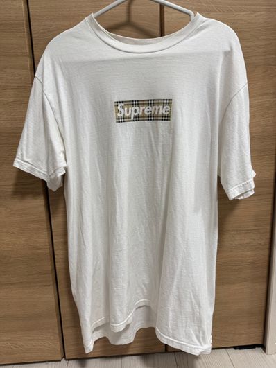 Supreme / Burberry Box Logo Tee "White"