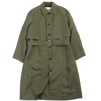 極美品 ジルサンダー
ステンカラーコート カーキ メンズ 48 JSMU470119