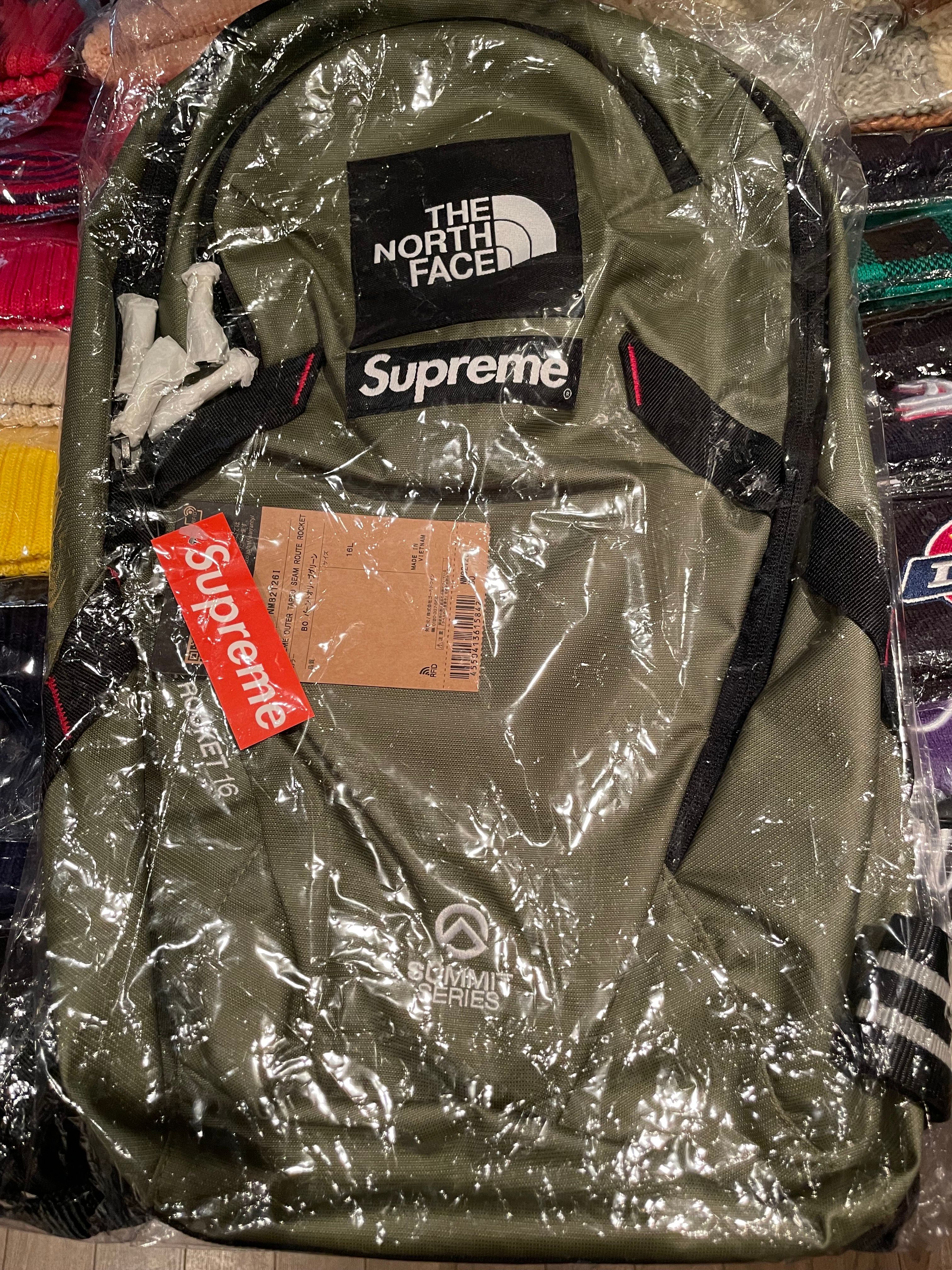 Supreme x The North Face Summit Series Outer Tape Seam Route Rocket Backpack "Olive"