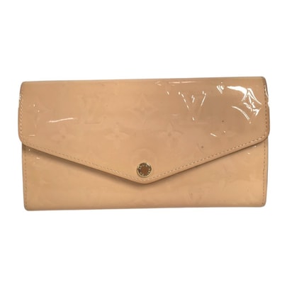 ルイヴィトン LOUIS VUITTON ポルトフォイユサラ ポルトフォイユ サラ M61227 モノグラムヴェルニ ロングウォレット フラップ 長財布 モノグラムヴェルニ ローズバレリーヌ ピンク