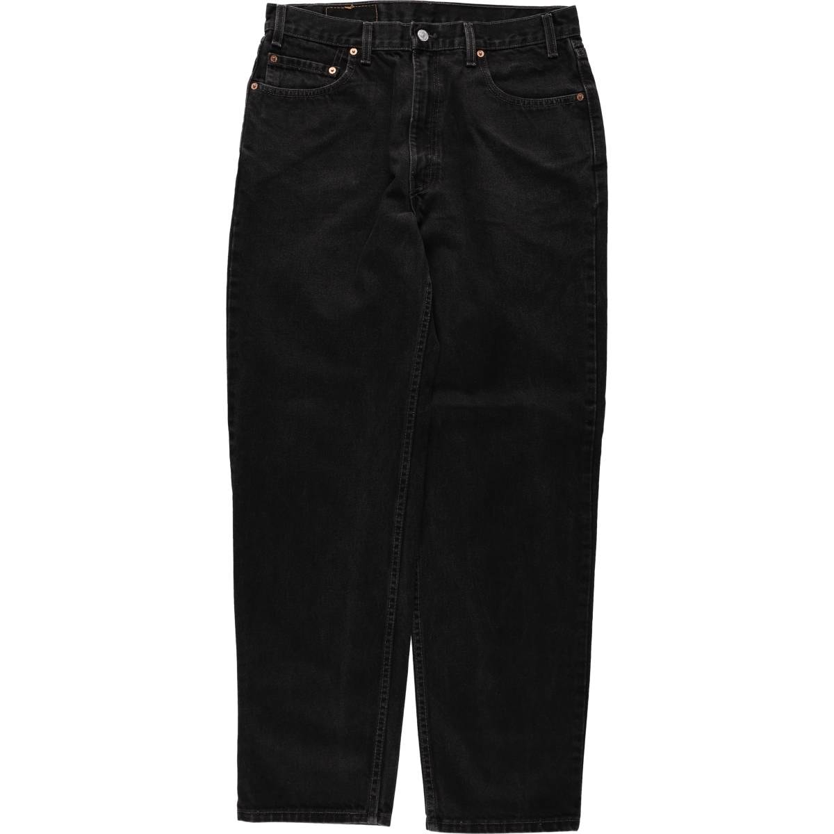 古着 90年代 リーバイス Levi's 550 RELAXED FIT ブラックデニム テーパードデニムパンツ USA製 メンズw35相当 ヴィンテージ/eaa671981