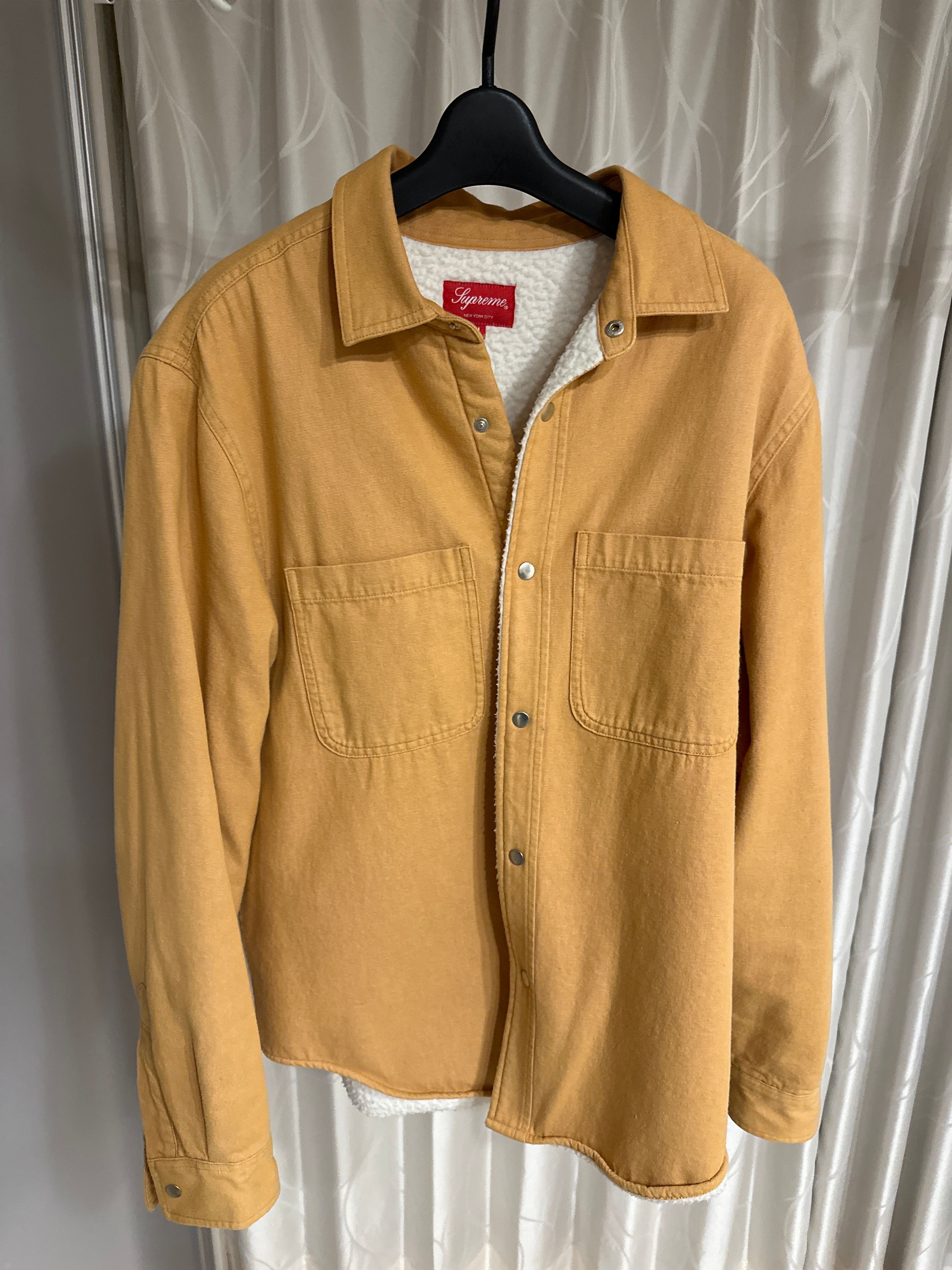 Supreme sherpa lined denim shirt