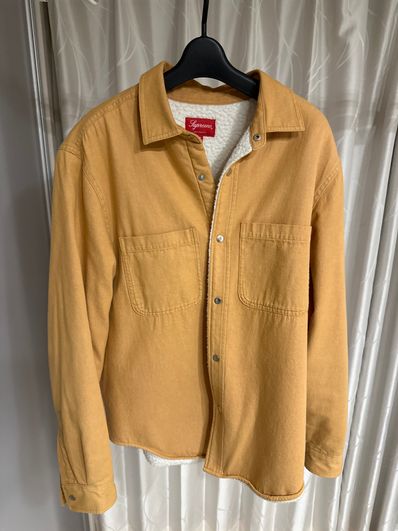 Supreme sherpa lined denim shirt