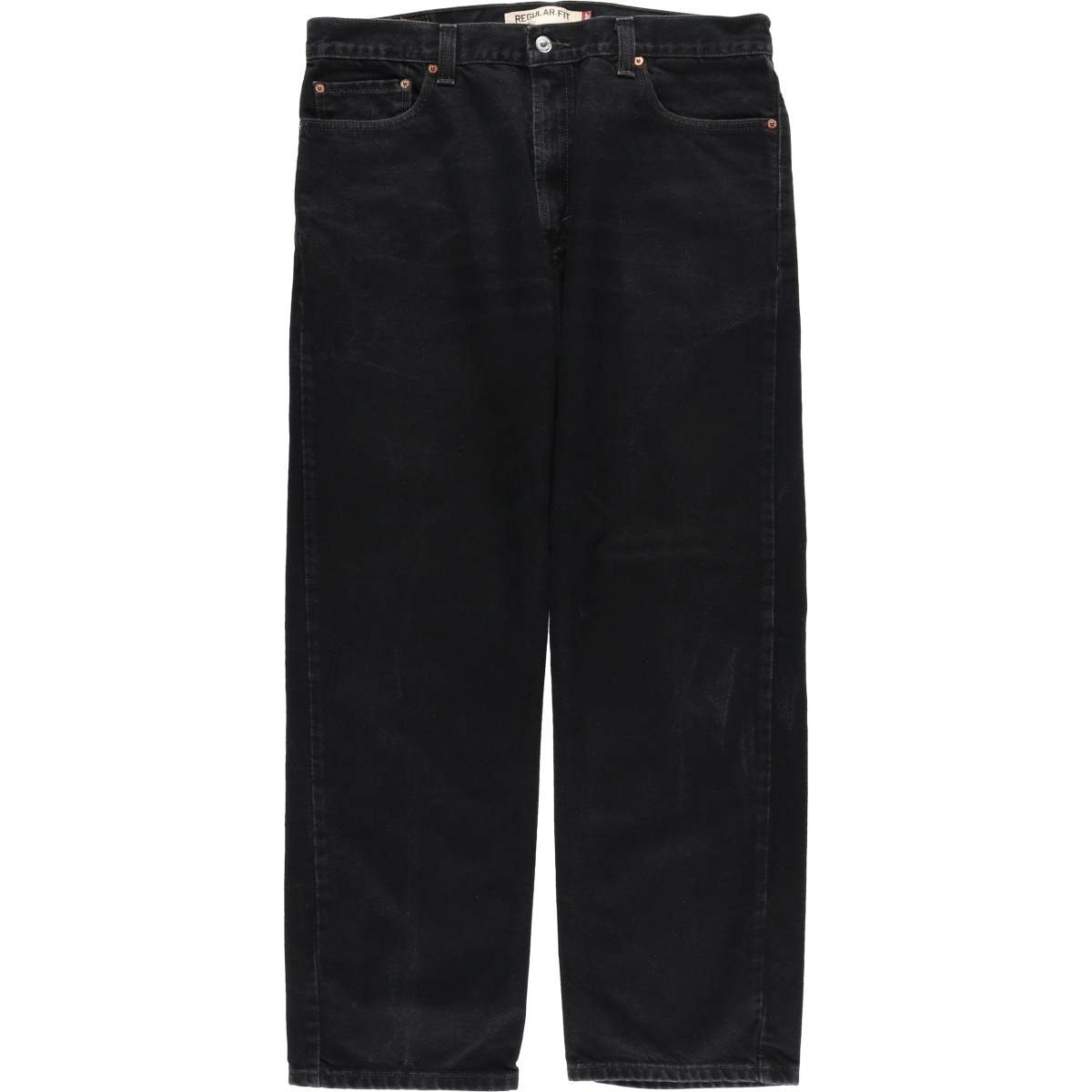 古着 リーバイス Levi's 505 REGULAR FIT ブラックデニム テーパードデニムパンツ メンズw37相当/eaa614699