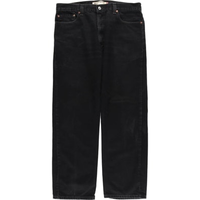 古着 リーバイス Levi's 505 REGULAR FIT ブラックデニム テーパードデニムパンツ メンズw37相当/eaa614699