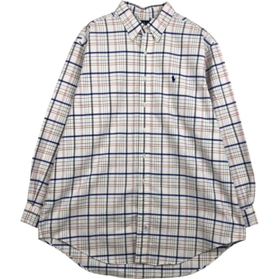 古着 ラルフローレン Ralph Lauren 長袖 ボタンダウンチェックシャツ メンズXL相当/eaa628729