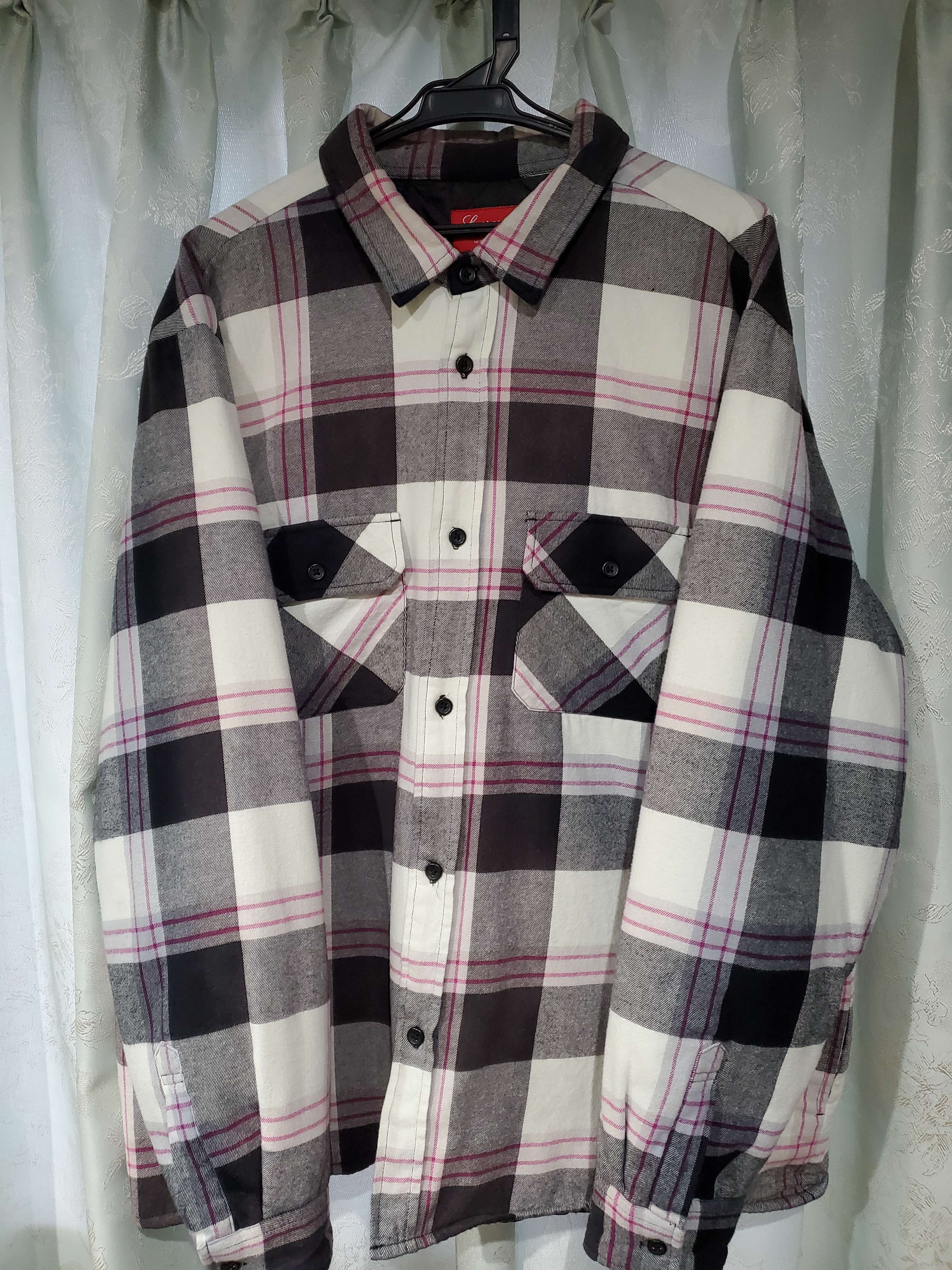 Supreme Quilted Flannel Shirt "White"