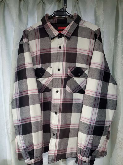 Supreme Quilted Flannel Shirt "White"