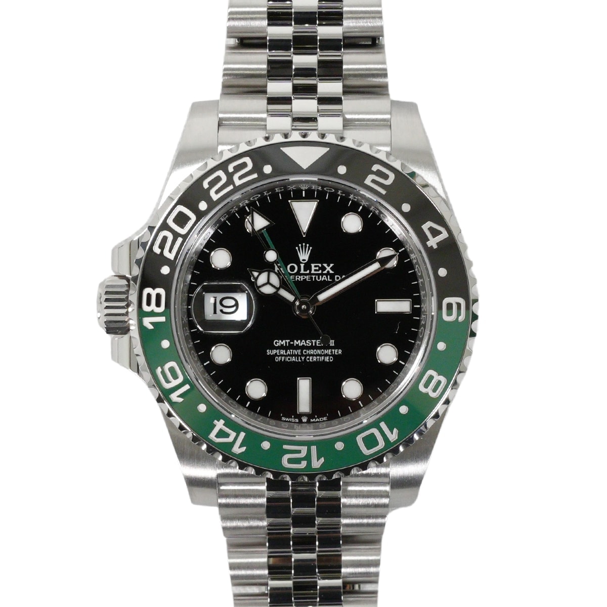 ROLEX ロレックス 腕時計 GMTマスター2 40mm ジュビリーブレス スプライト 黒 (ブラック)/グリーン ステンレススチール 126720VTNR 新品