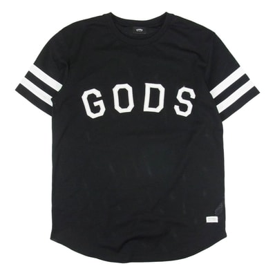 STAMPD スタンプド Tシャツ メッシュ ポリエステル ロゴ 半袖 Tシャツ ブラック系 M【中古】