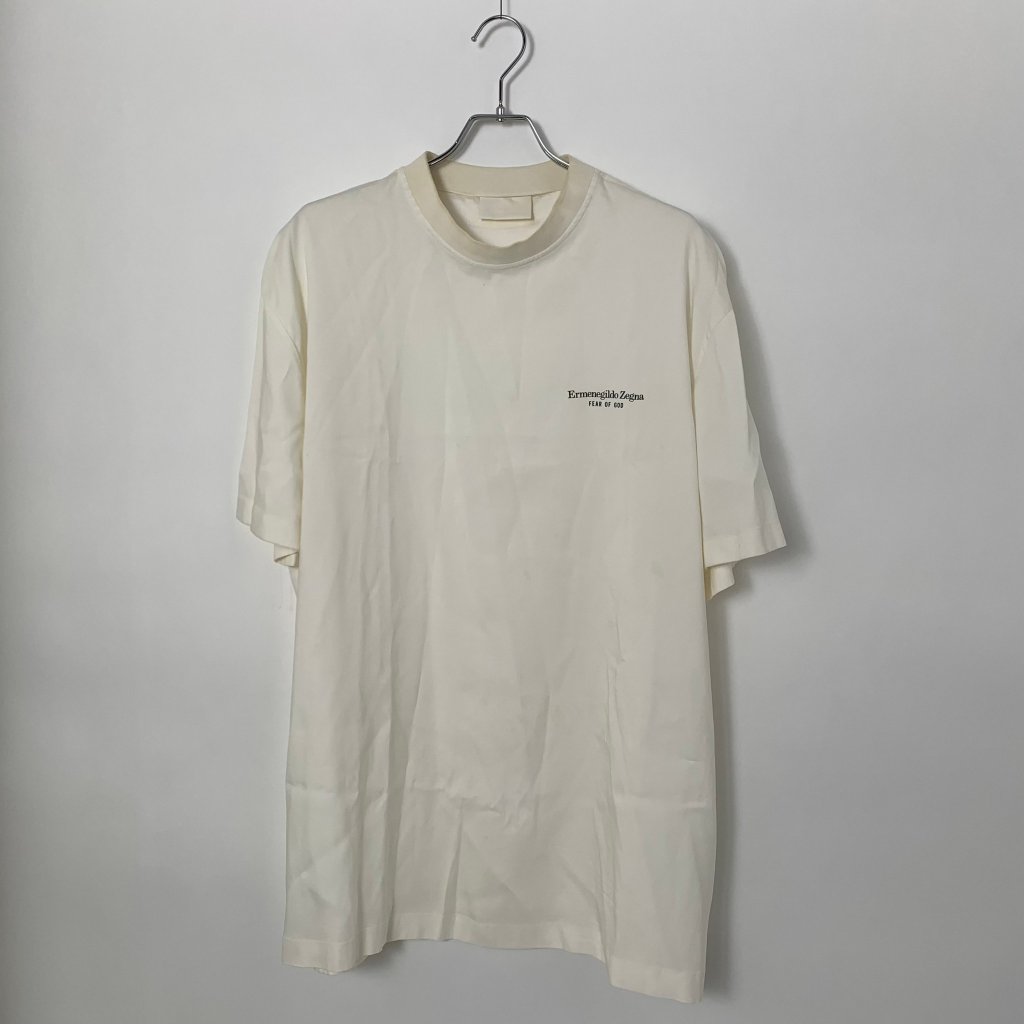 FEAR OF GOD Ermenegildo Zegna Logo T Shirt "White"