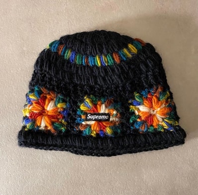 Supreme Crochet Beanie "Black"