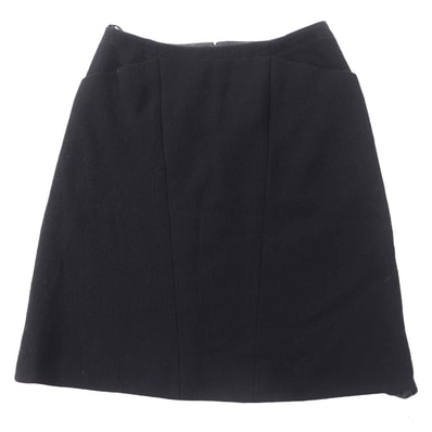 美品 シャネル スカート ブラック レディース 36 97A P09690
