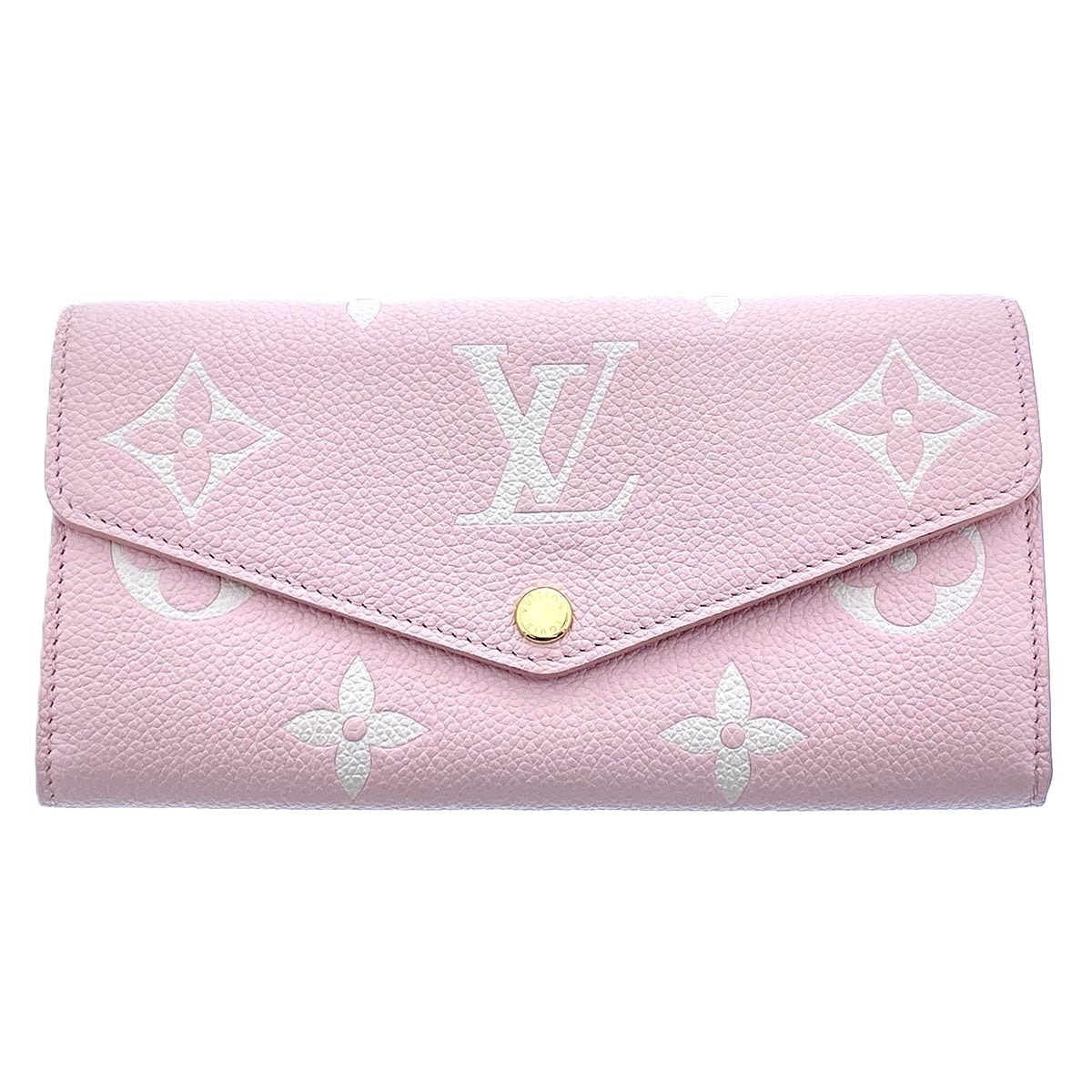 【再値下げ】LOUIS VUITTON ルイ・ヴィトン ポルトフォイユ・サラ 長財布 M14000 モノグラムアンプラント ピンク ゴールド金具 レディース【中古】