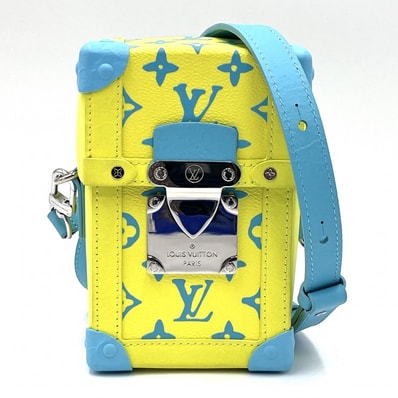 LOUIS VUITTON(ルイヴィトン)ヴェルティカル トランク・ウエアラブル ウォレット モノグラム・プレイグラウンド ショルダーバッグ イエロー ブルー M82007【中古】