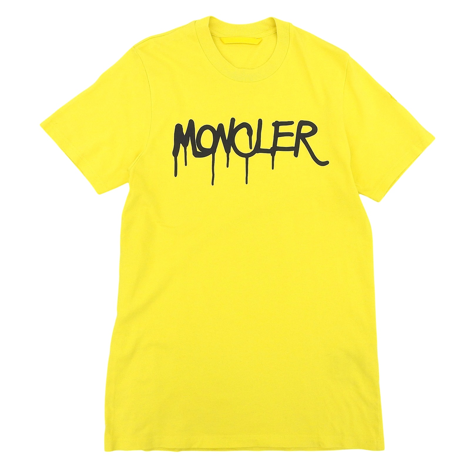 極美品 モンクレール 半袖Tシャツ T SHIRT SS イエロー メンズ S