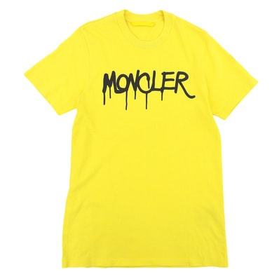 極美品 モンクレール 半袖Tシャツ T SHIRT SS イエロー メンズ S